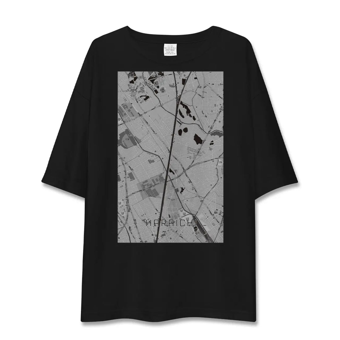 【原市(埼玉県)】地図柄ビッグシルエットTシャツ