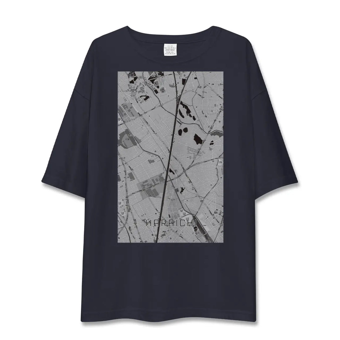 【原市（埼玉県）】地図柄ビッグシルエットTシャツ