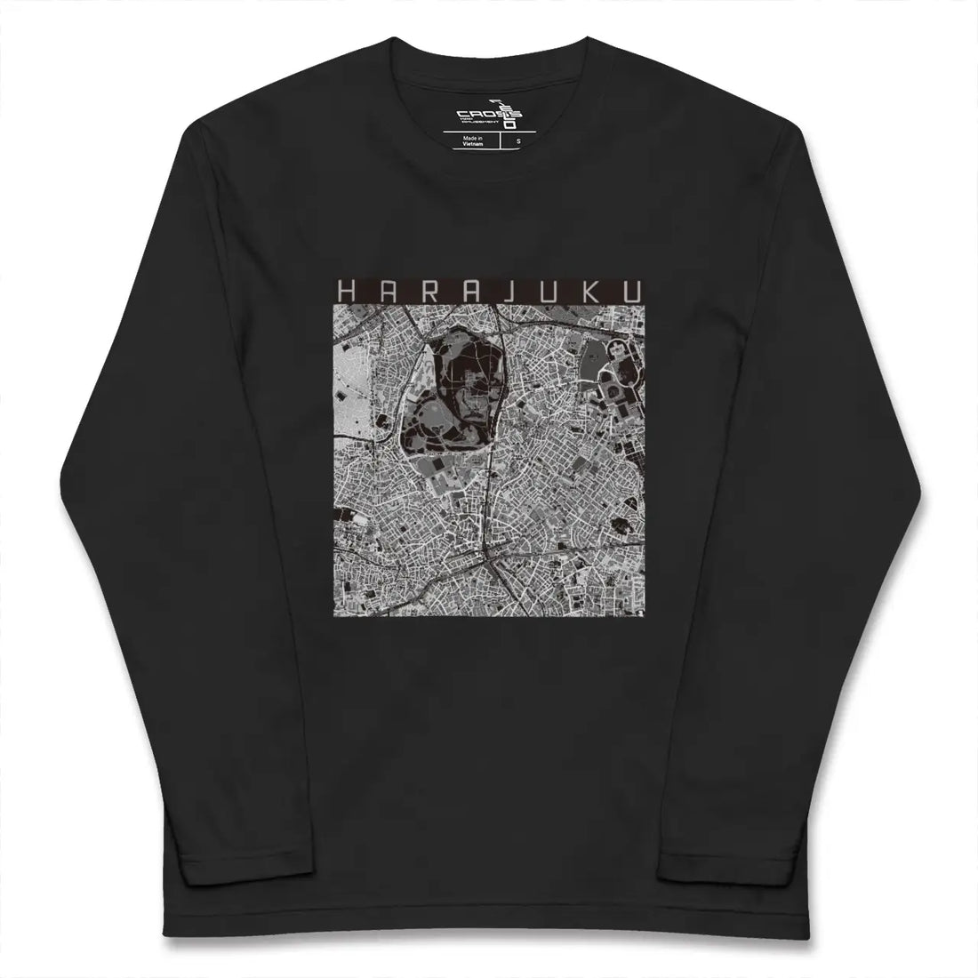【原宿(東京都)】地図柄ロングスリーブTシャツ
