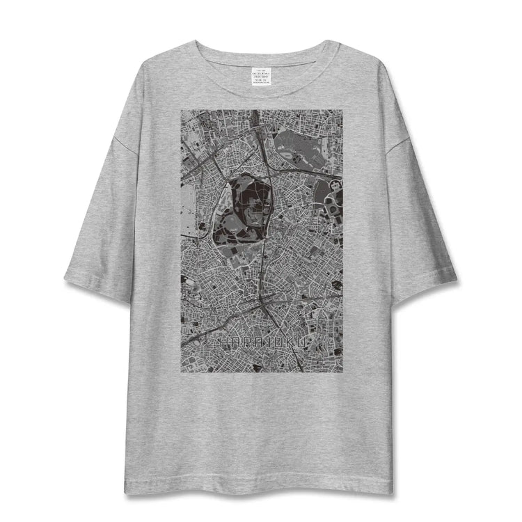 【原宿（東京都）】地図柄ビッグシルエットTシャツ