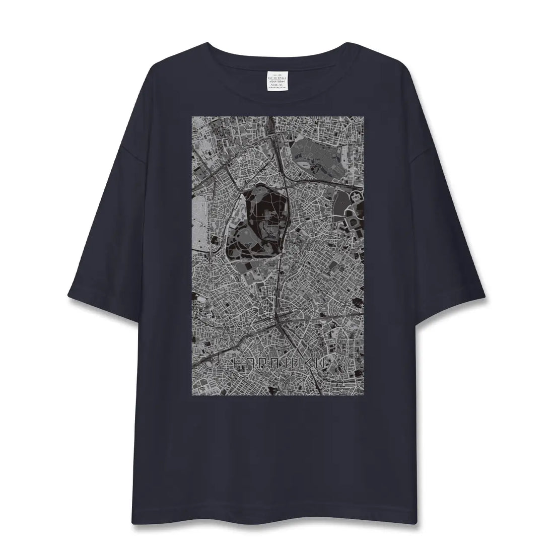 【原宿(東京都)】地図柄ビッグシルエットTシャツ