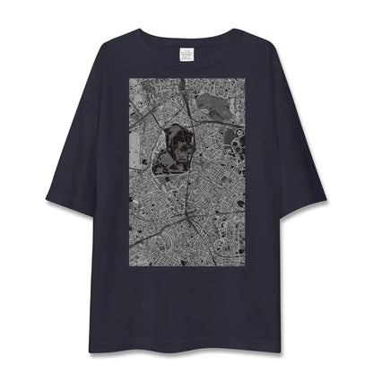 【原宿（東京都）】地図柄ビッグシルエットTシャツ