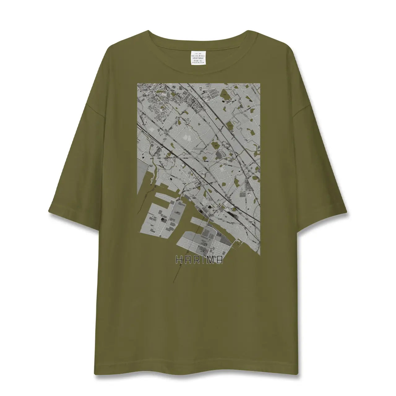 【播磨（兵庫県）】地図柄ビッグシルエットTシャツ