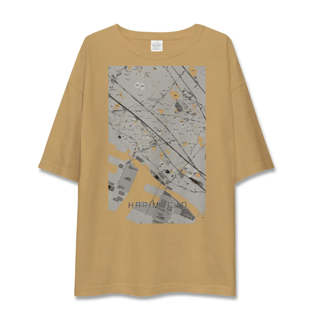 【播磨町（兵庫県）】地図柄ビッグシルエットTシャツ