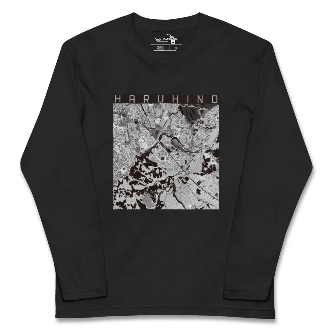 【はるひ野(神奈川県)】地図柄ロングスリーブTシャツ