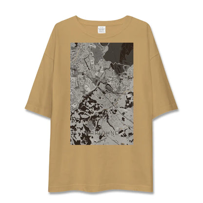 【はるひ野（神奈川県）】地図柄ビッグシルエットTシャツ