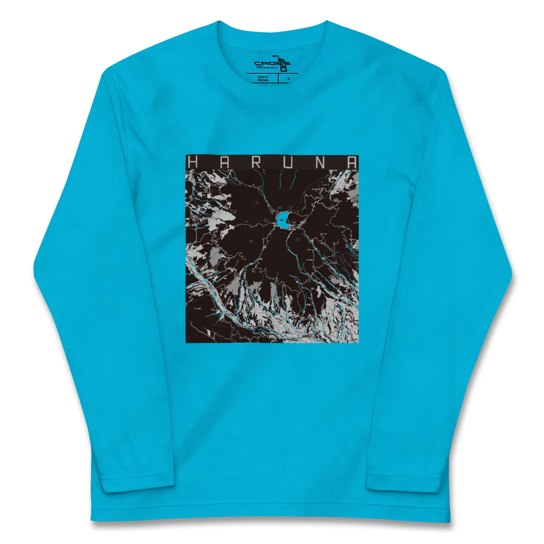 【榛名(群馬県)】地図柄ロングスリーブTシャツ