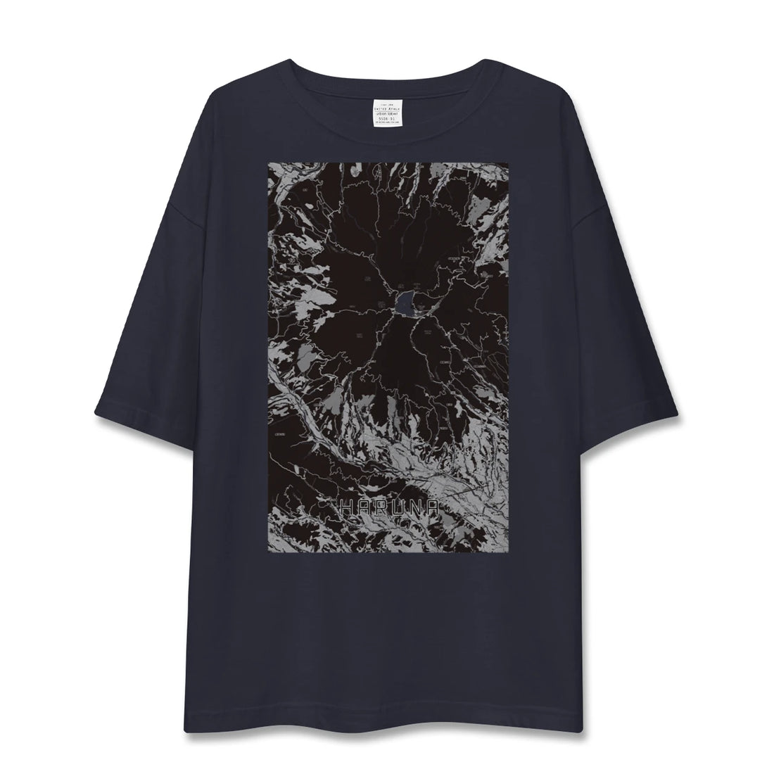 【榛名（群馬県）】地図柄ビッグシルエットTシャツ