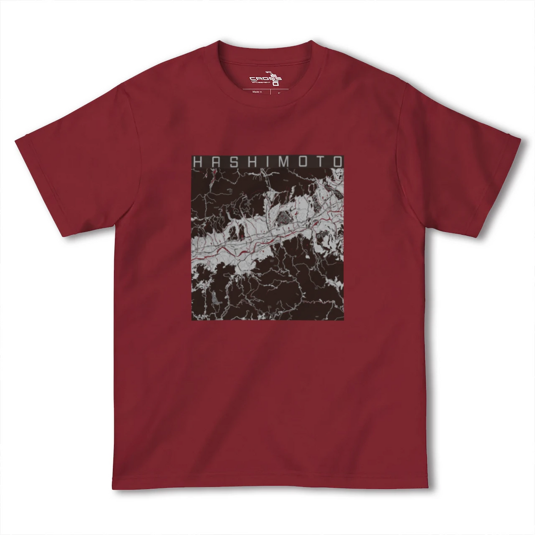 【橋本(和歌山県)(和歌山県)】地図柄ヘビーウェイトTシャツ