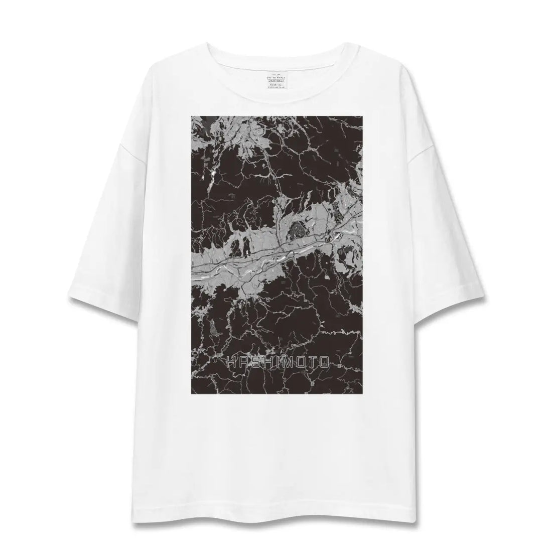 【橋本(和歌山県)(和歌山県)】地図柄ビッグシルエットTシャツ