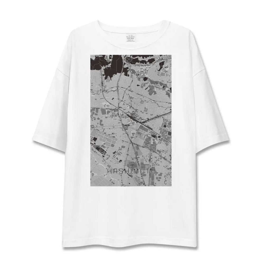 【橋本(神奈川県)】地図柄ビッグシルエットTシャツ