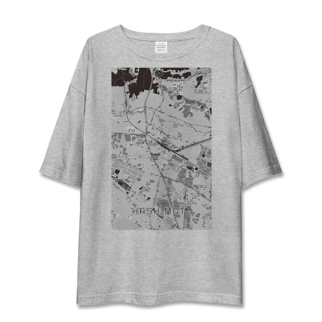【橋本(神奈川県)】地図柄ビッグシルエットTシャツ