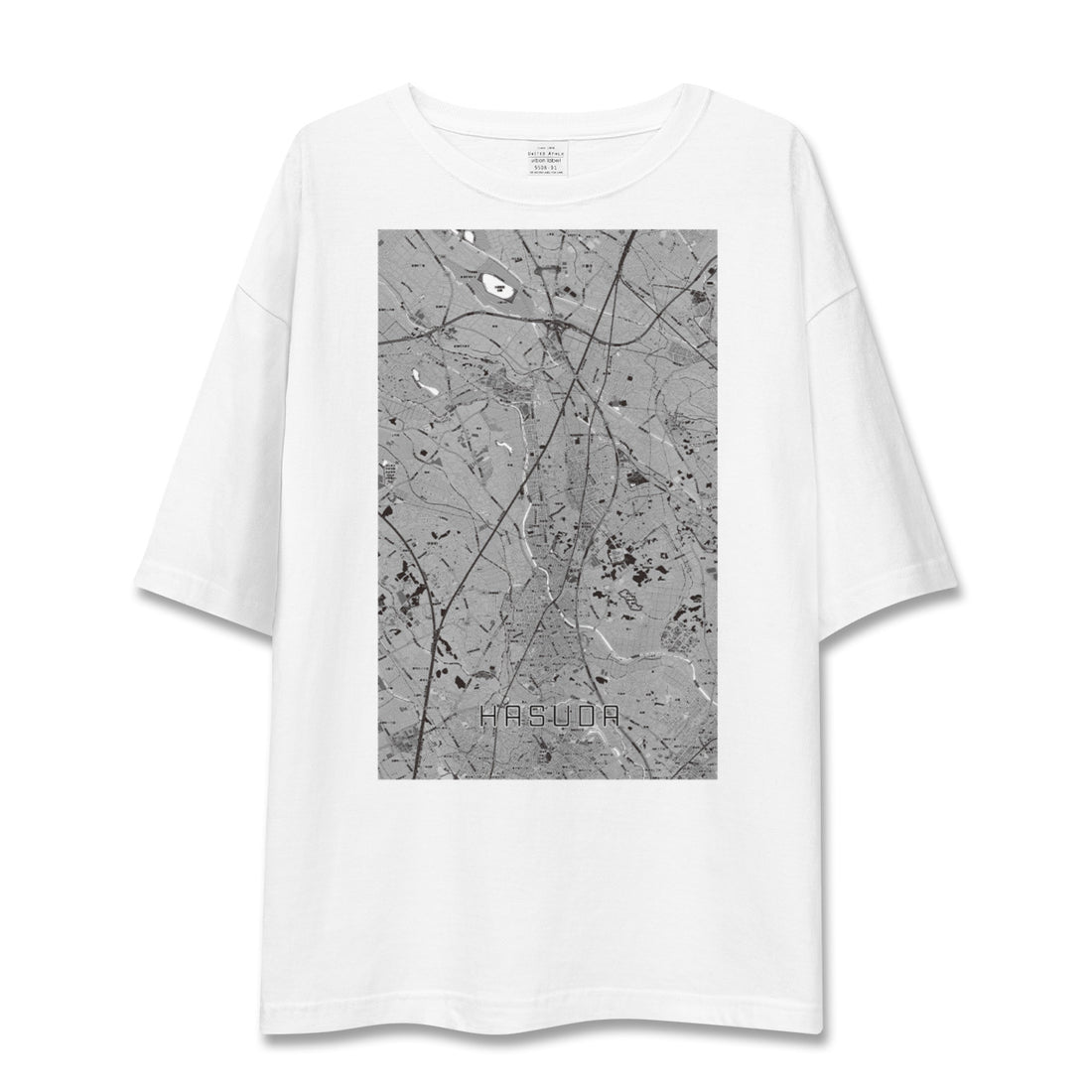 【蓮田(埼玉県)】地図柄ビッグシルエットTシャツ