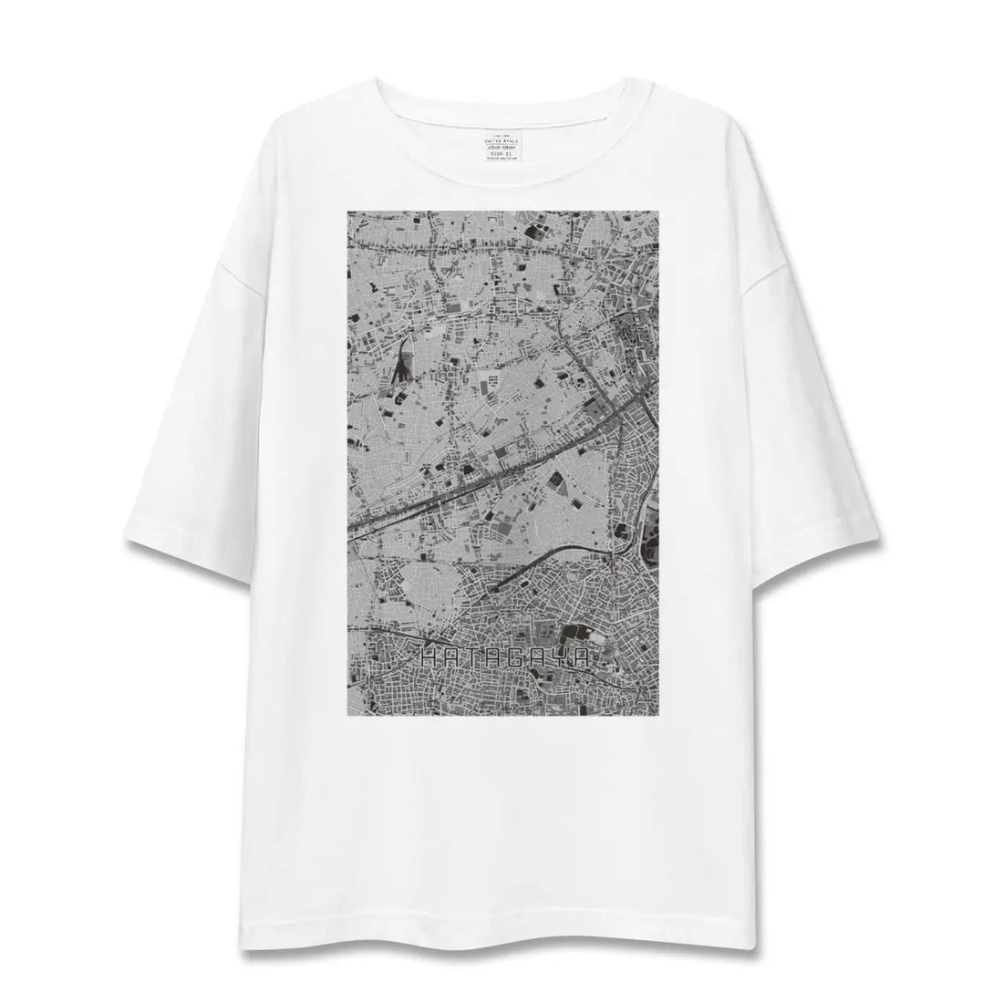 【幡ヶ谷(東京都)】地図柄ビッグシルエットTシャツ