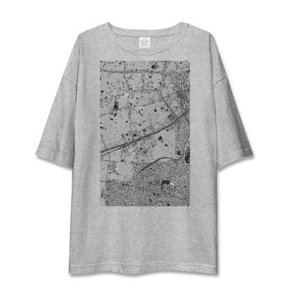 【幡ヶ谷（東京都）】地図柄ビッグシルエットTシャツ