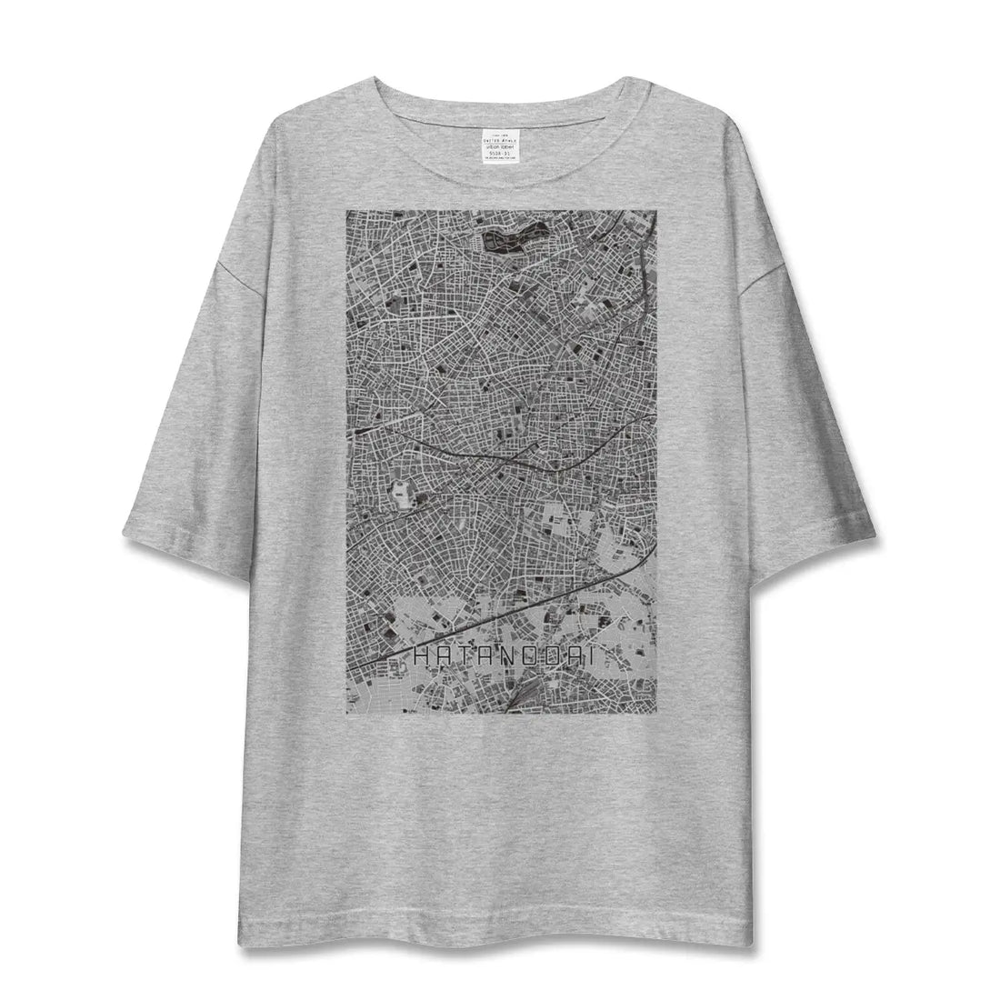 【旗の台（東京都）】地図柄ビッグシルエットTシャツ