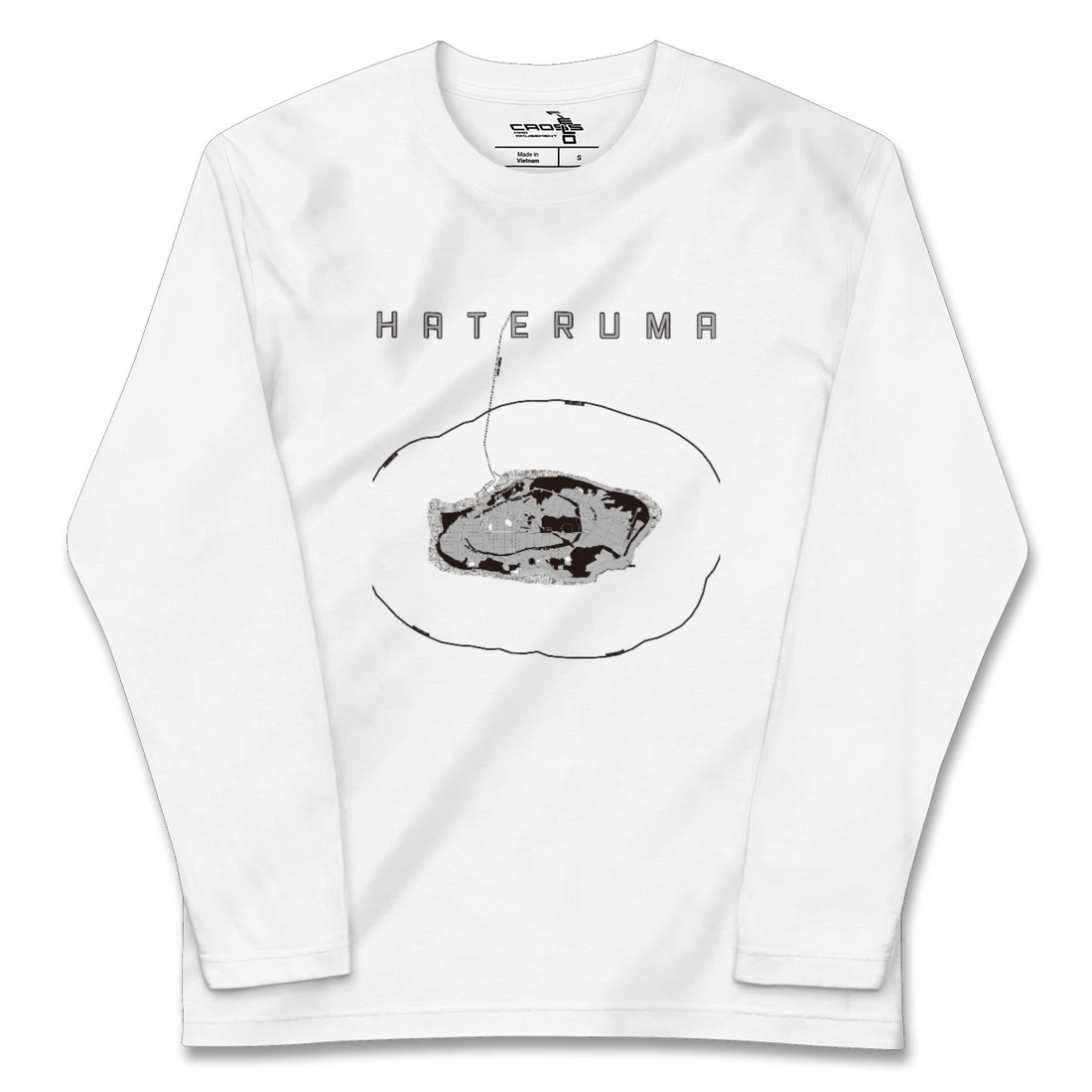 【波照間(沖縄県)】地図柄ロングスリーブTシャツ