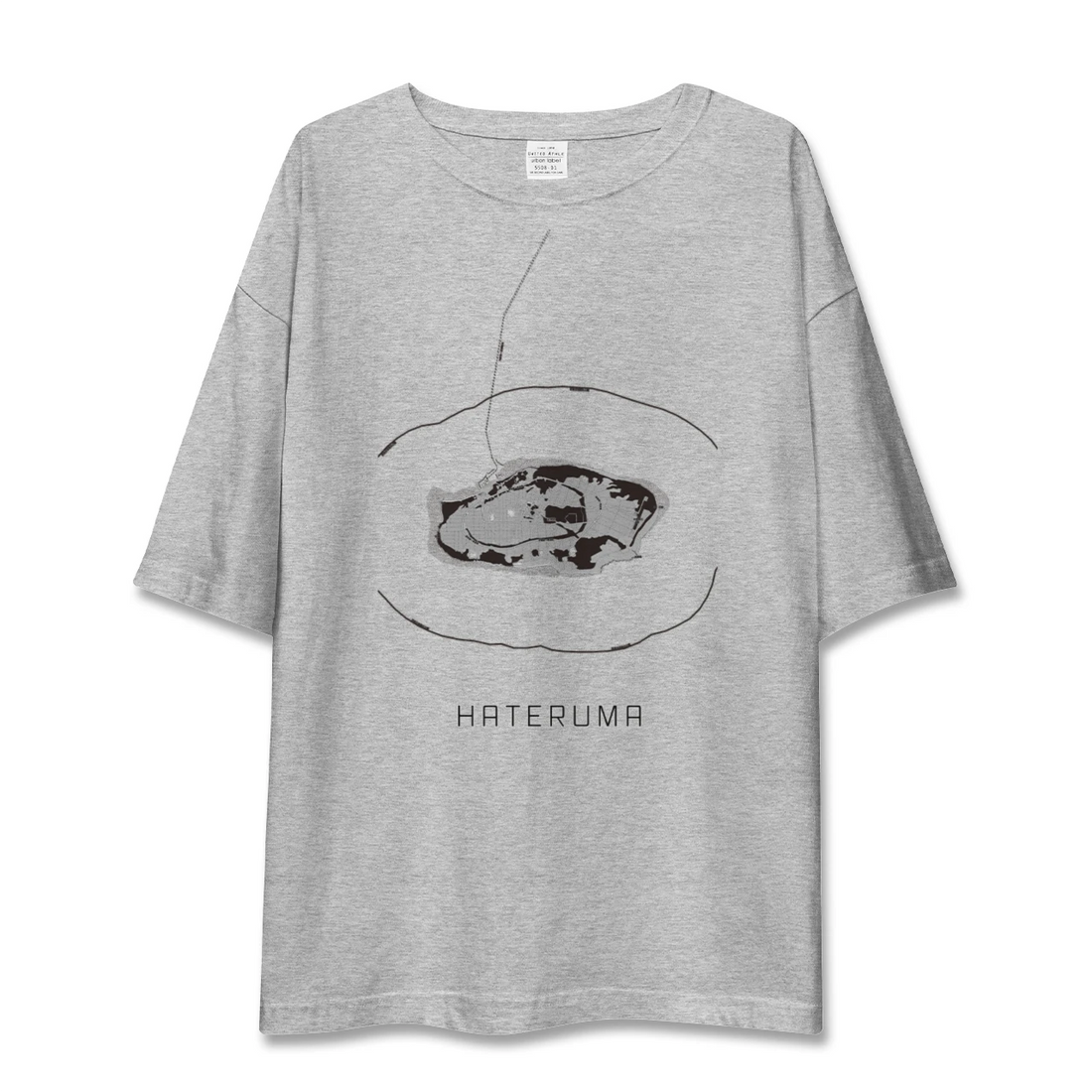 【波照間(沖縄県)】地図柄ビッグシルエットTシャツ