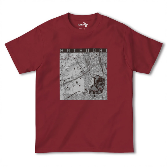 【初台（東京都）】地図柄ヘビーウェイトTシャツ