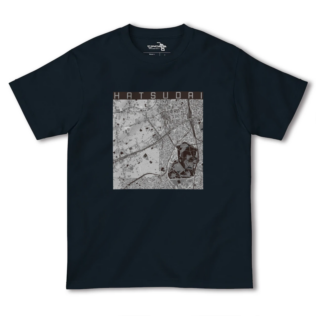 【初台（東京都）】地図柄ヘビーウェイトTシャツ