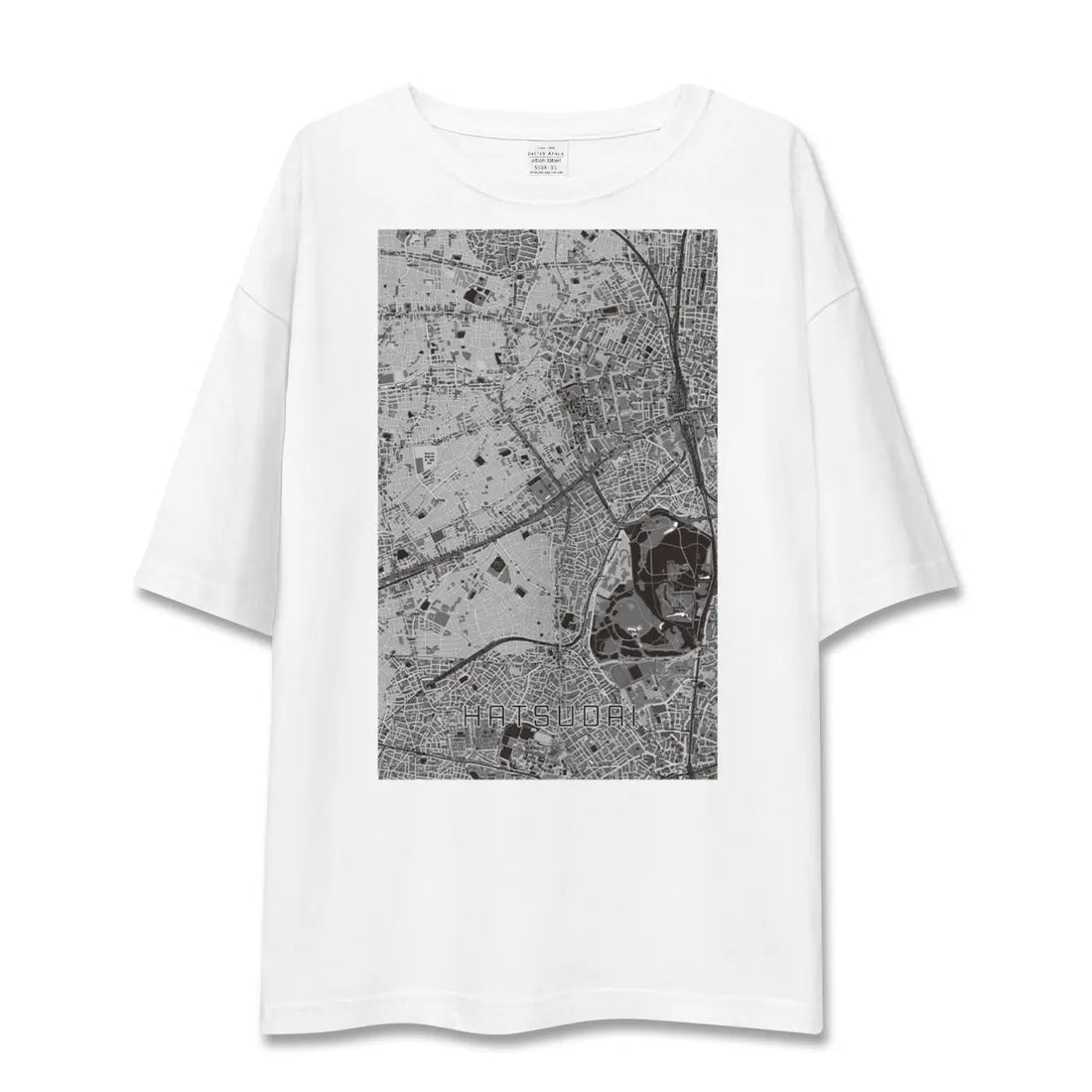 【初台（東京都）】地図柄ビッグシルエットTシャツ