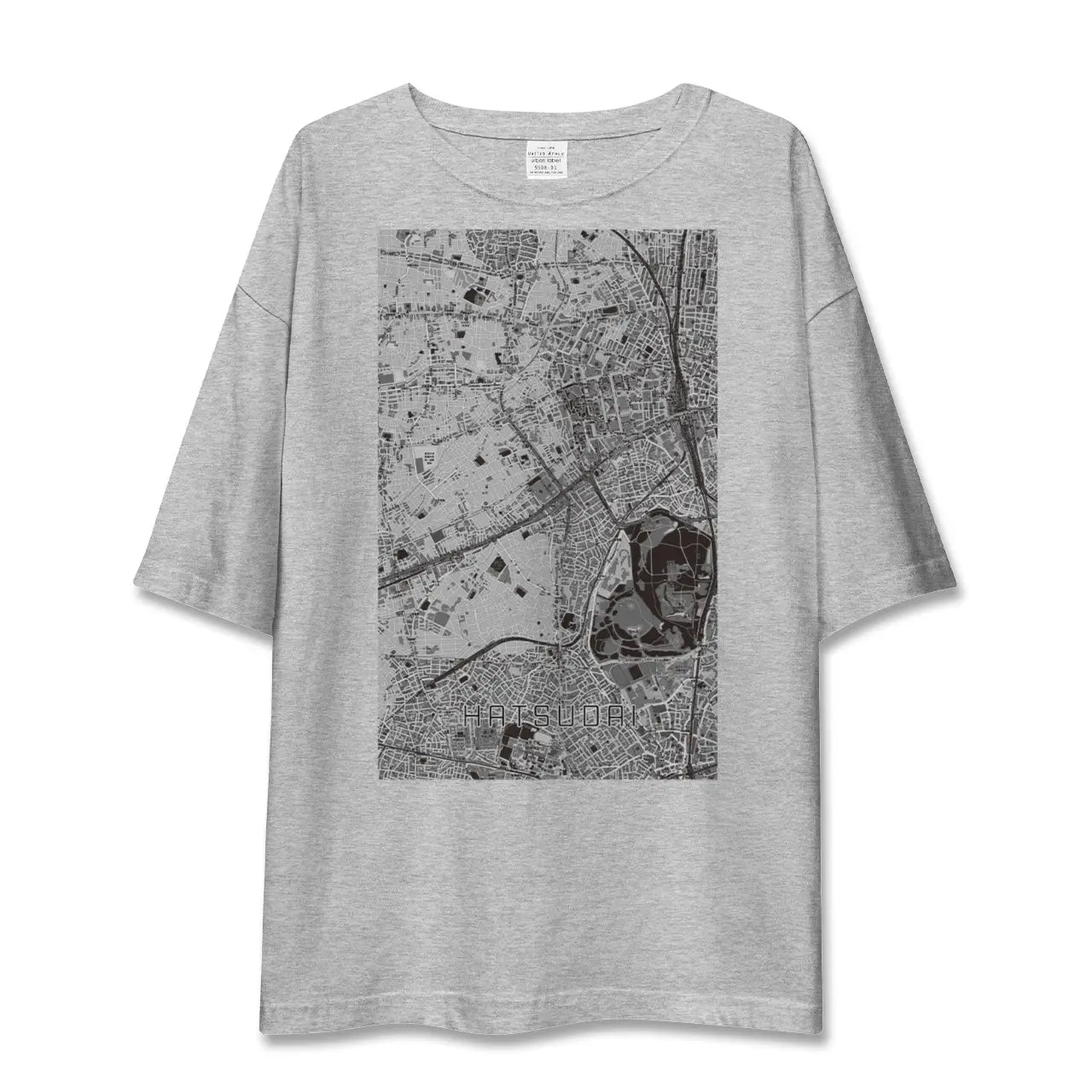 【初台（東京都）】地図柄ビッグシルエットTシャツ