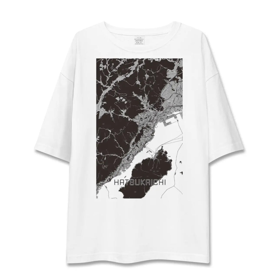 【廿日市(広島県)】地図柄ビッグシルエットTシャツ