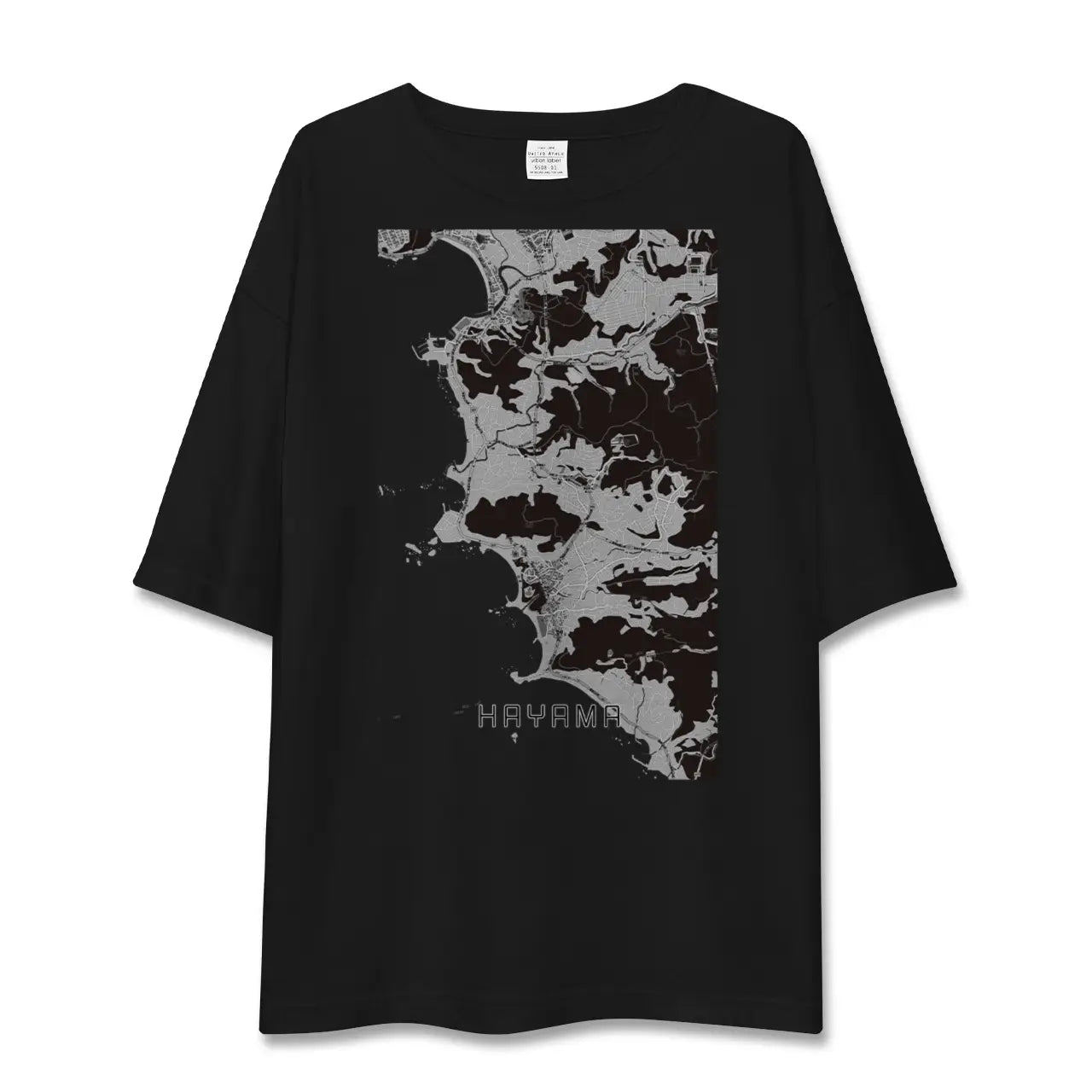 【葉山（神奈川県）】地図柄ビッグシルエットTシャツ