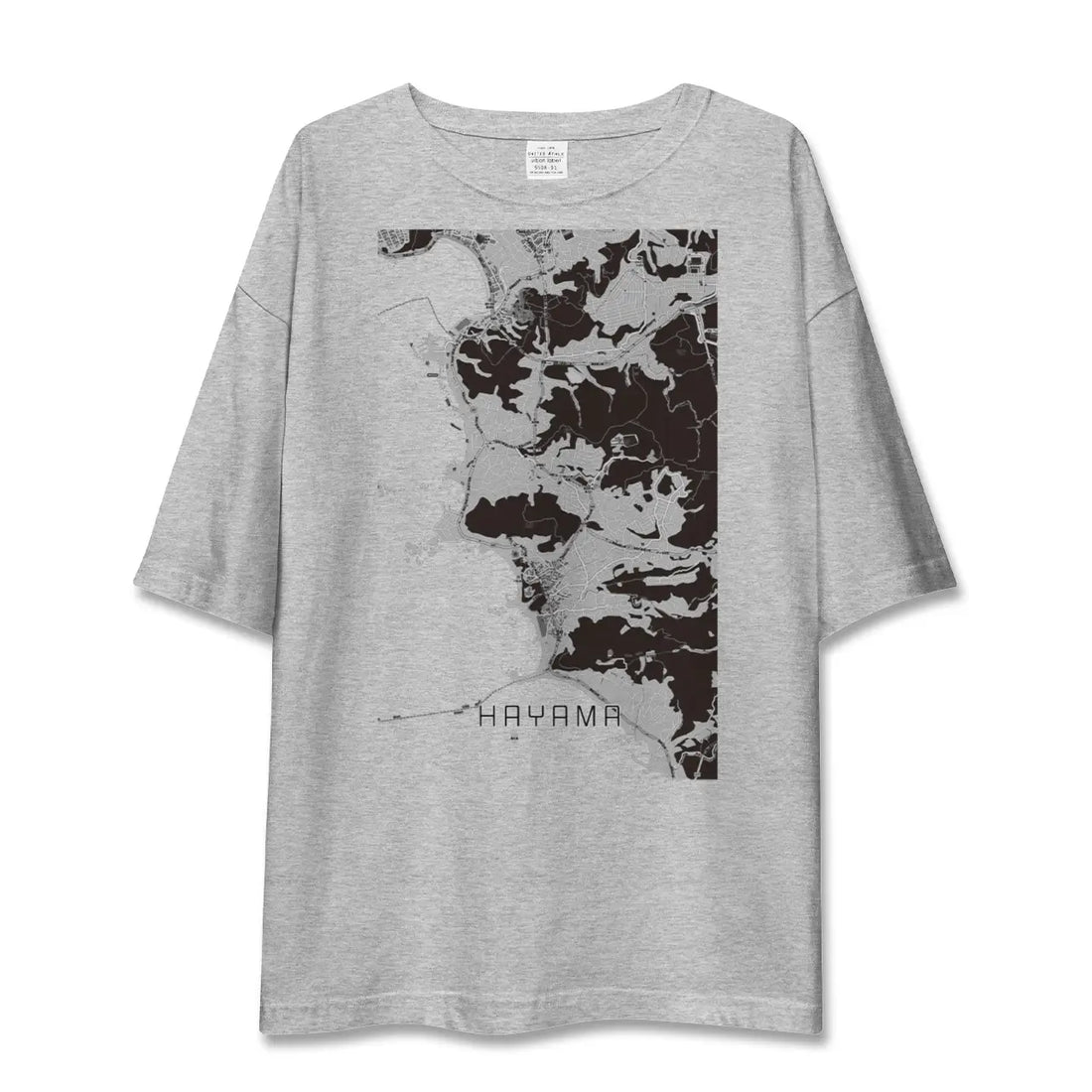 【葉山(神奈川県)】地図柄ビッグシルエットTシャツ