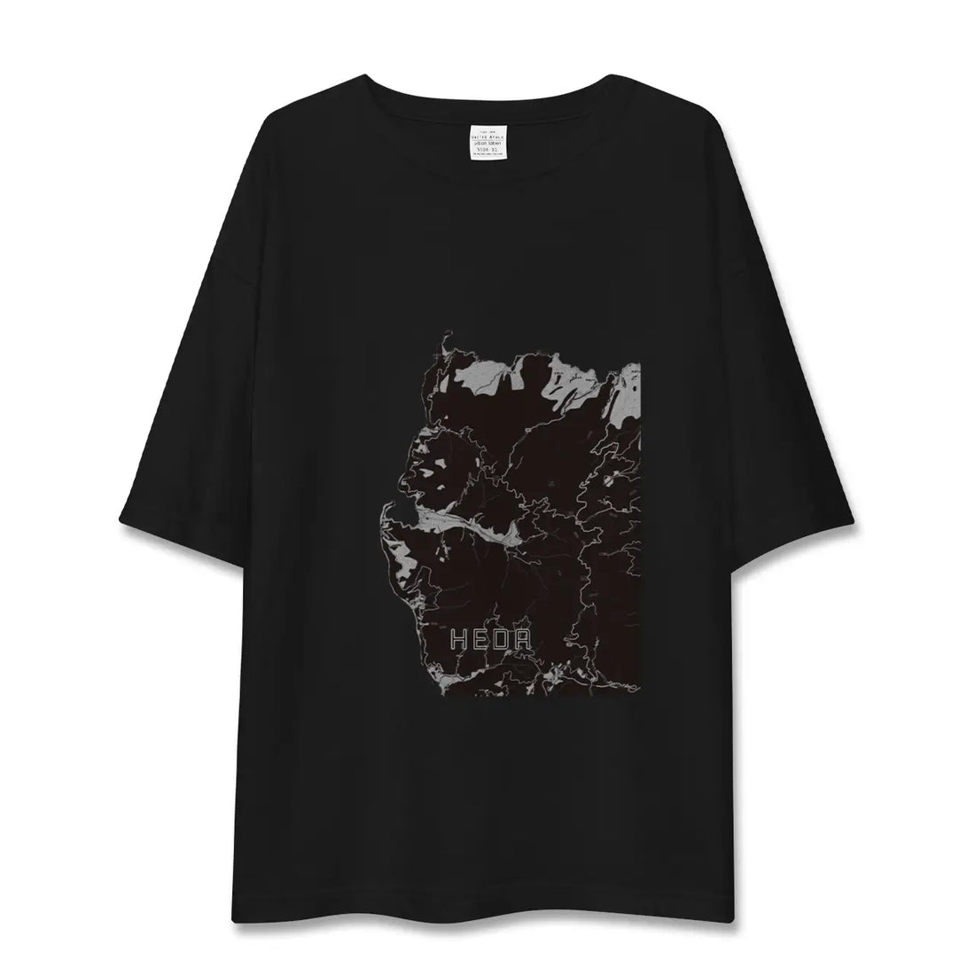 【戸田（静岡県）（静岡県）】地図柄ビッグシルエットTシャツ