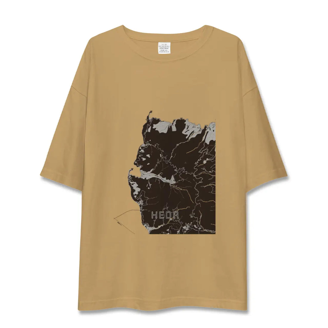 【戸田(静岡県)(静岡県)】地図柄ビッグシルエットTシャツ