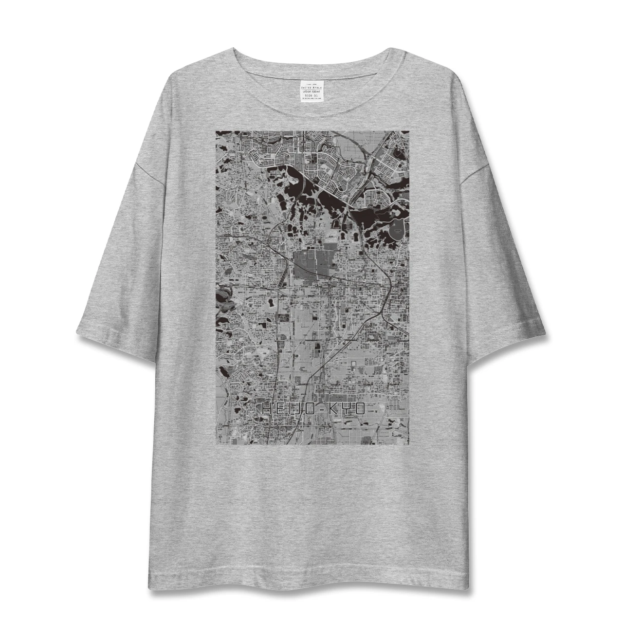 【平城京（奈良県）】地図柄ビッグシルエットTシャツ