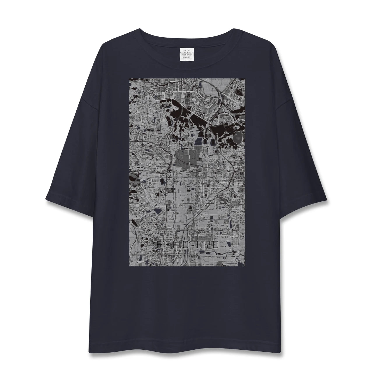 【平城京（奈良県）】地図柄ビッグシルエットTシャツ