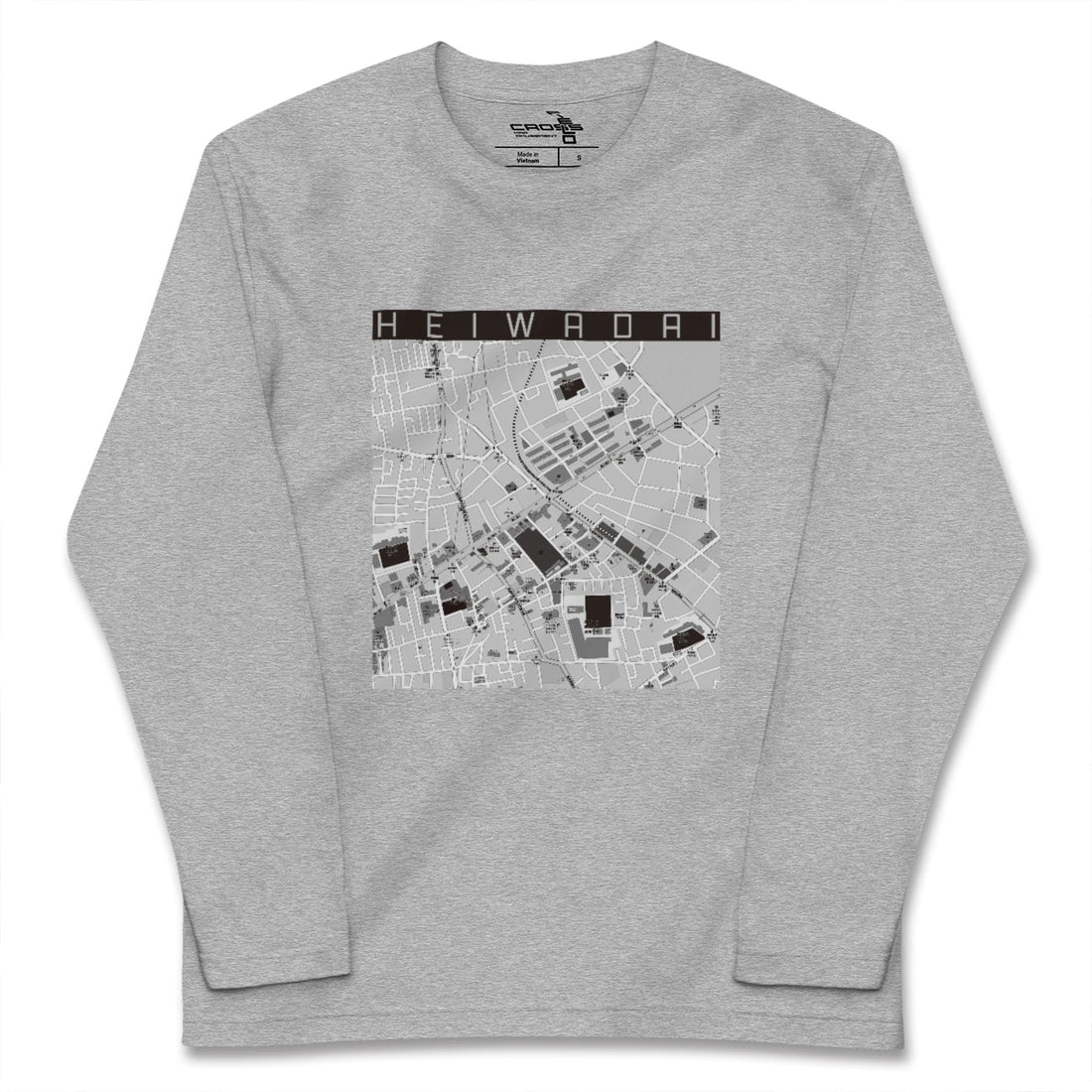 【平和台（東京都）】地図柄ロングスリーブTシャツ