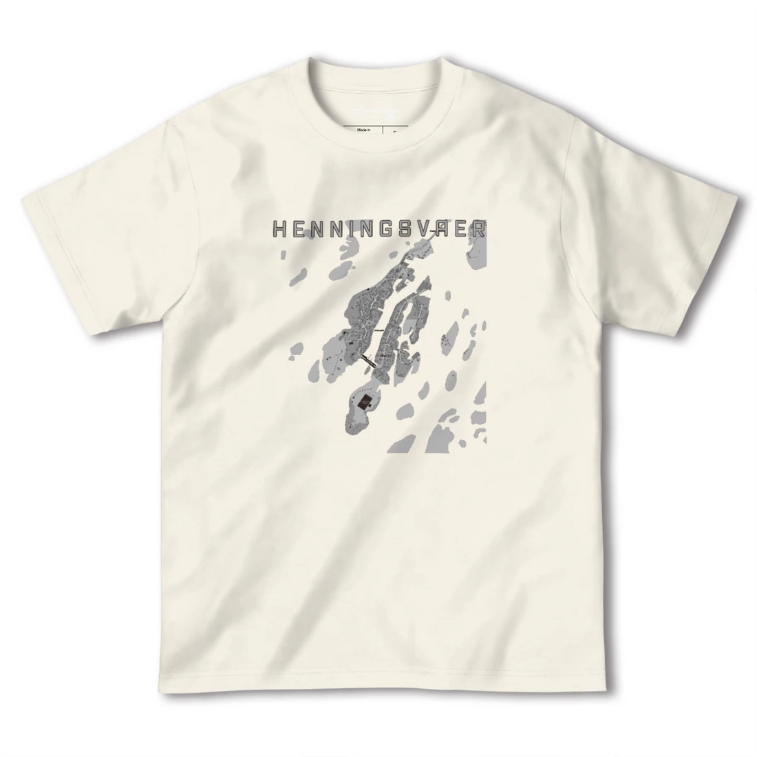 【ヘニングスヴァール(ノルウェー)】地図柄ヘビーウェイトTシャツ