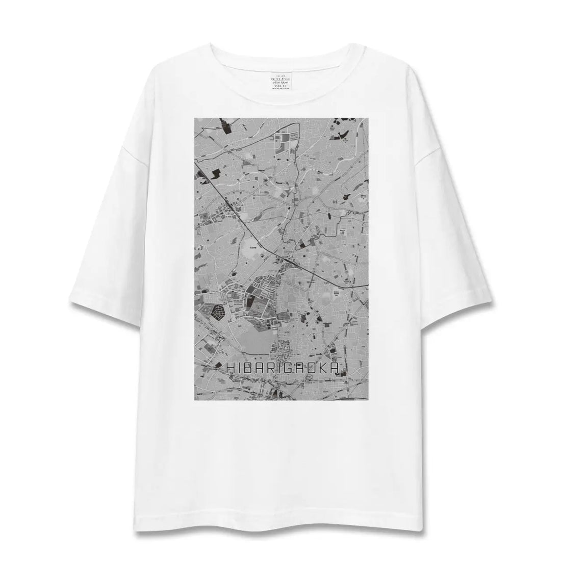 【ひばりヶ丘(東京都)】地図柄ビッグシルエットTシャツ