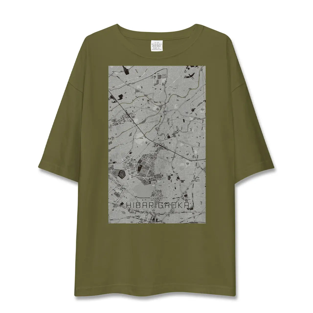 【ひばりヶ丘（東京都）】地図柄ビッグシルエットTシャツ