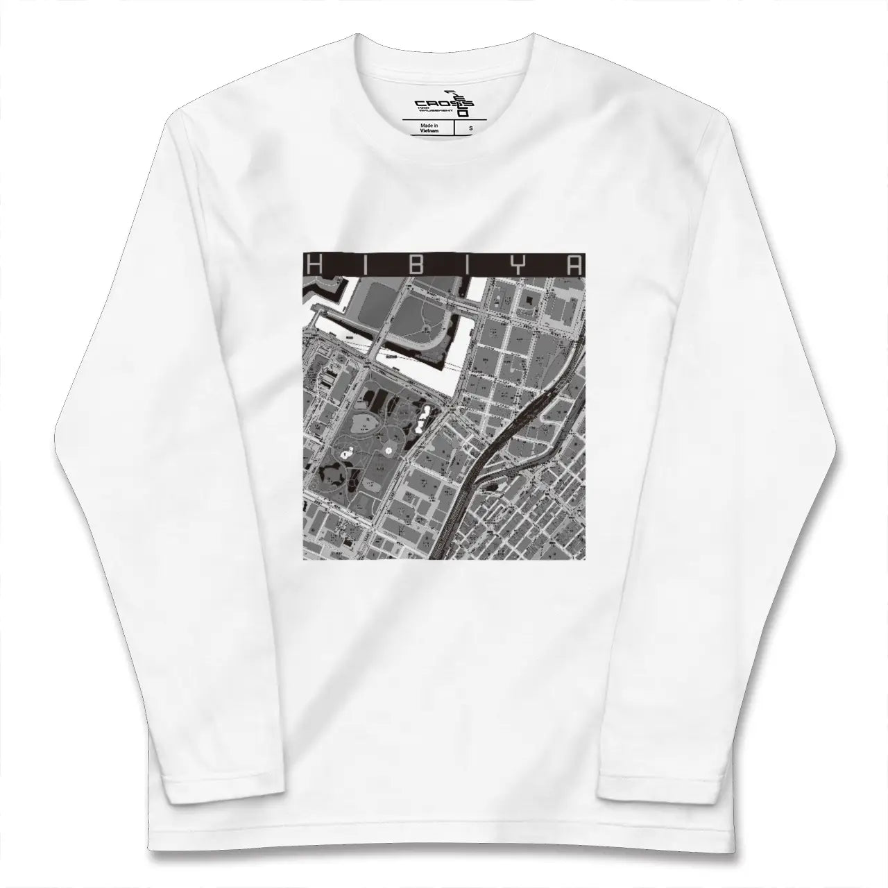 【日比谷（東京都）】地図柄ロングスリーブTシャツ