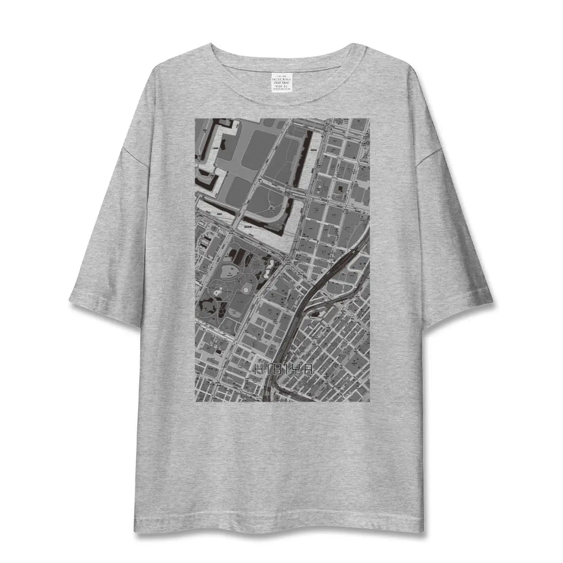 【日比谷（東京都）】地図柄ビッグシルエットTシャツ