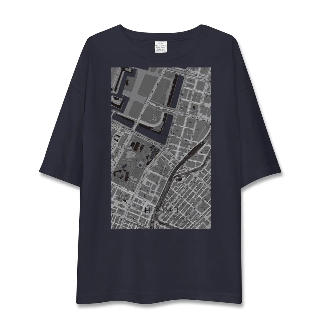 【日比谷（東京都）】地図柄ビッグシルエットTシャツ