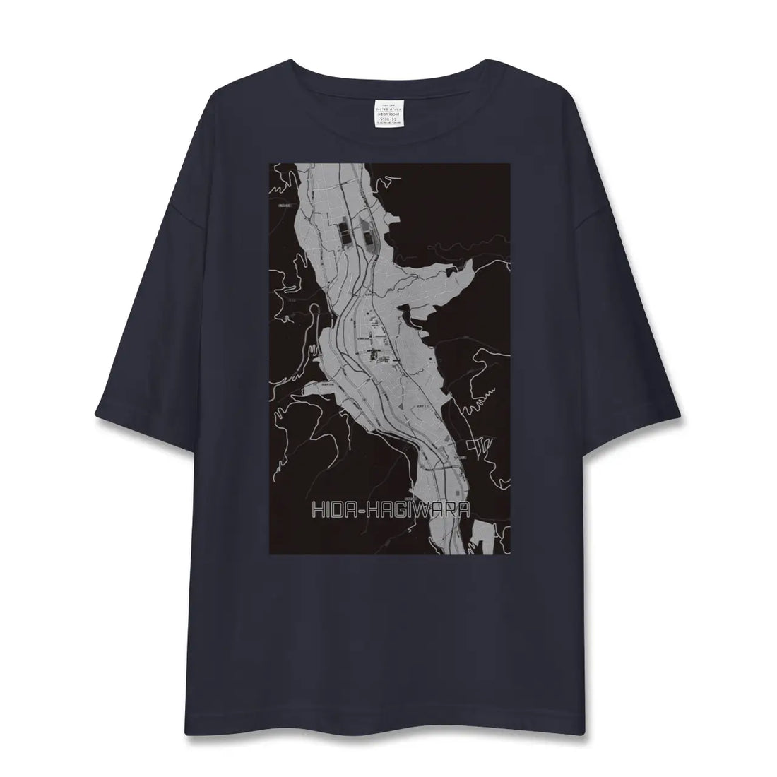 【飛騨萩原(岐阜県)】地図柄ビッグシルエットTシャツ