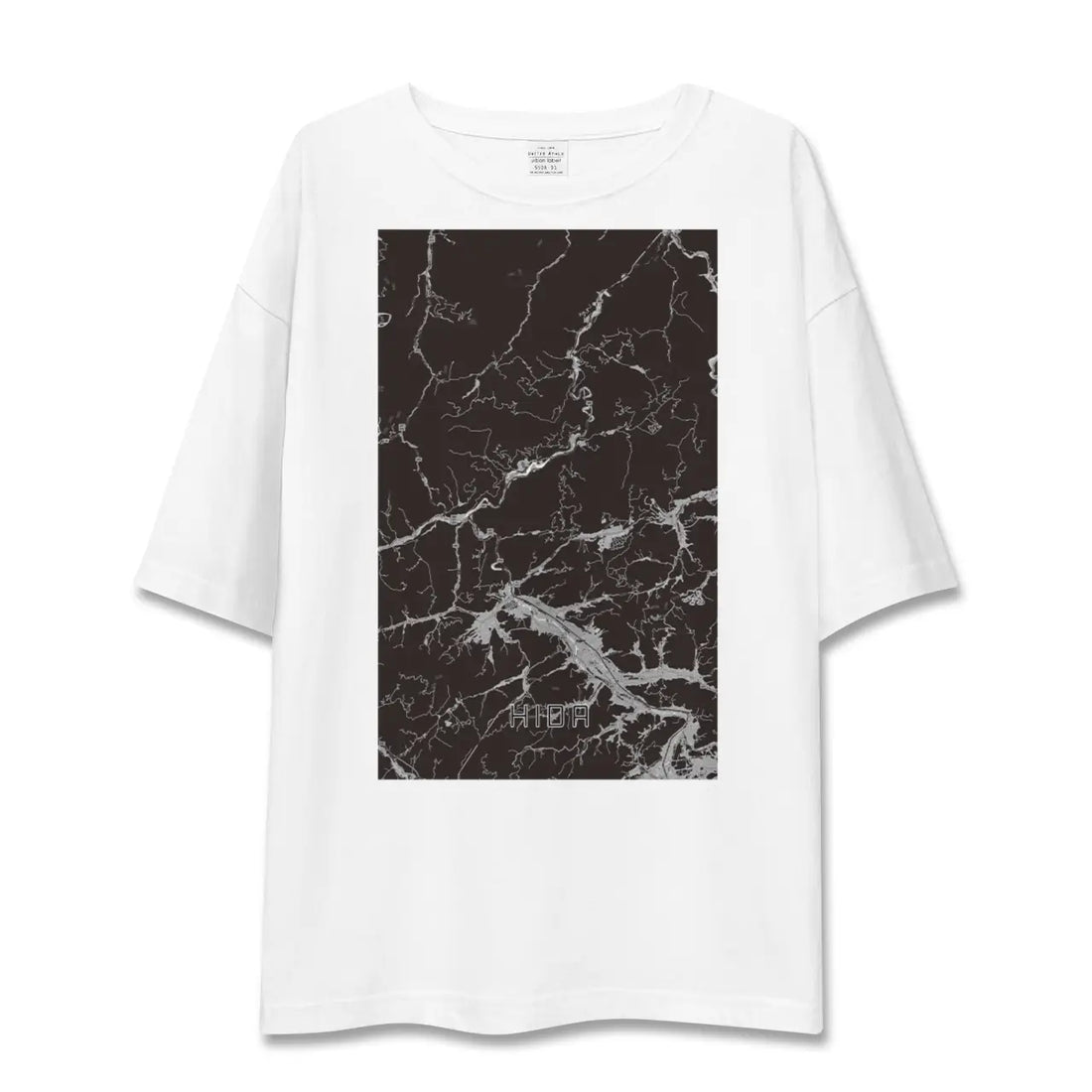 【飛騨（岐阜県）】地図柄ビッグシルエットTシャツ