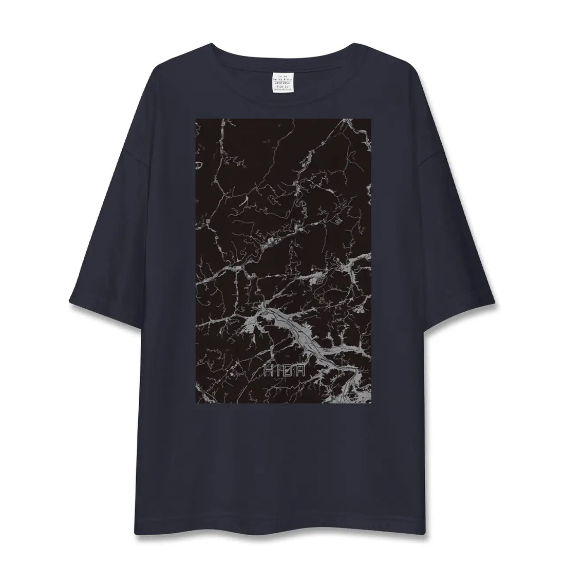 【飛騨(岐阜県)】地図柄ビッグシルエットTシャツ