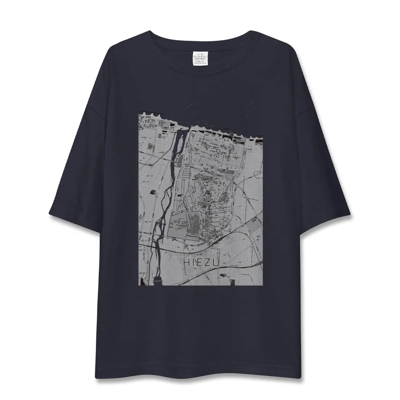 【日吉津（鳥取県）】地図柄ビッグシルエットTシャツ