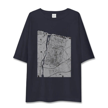 【日吉津（鳥取県）】地図柄ビッグシルエットTシャツ