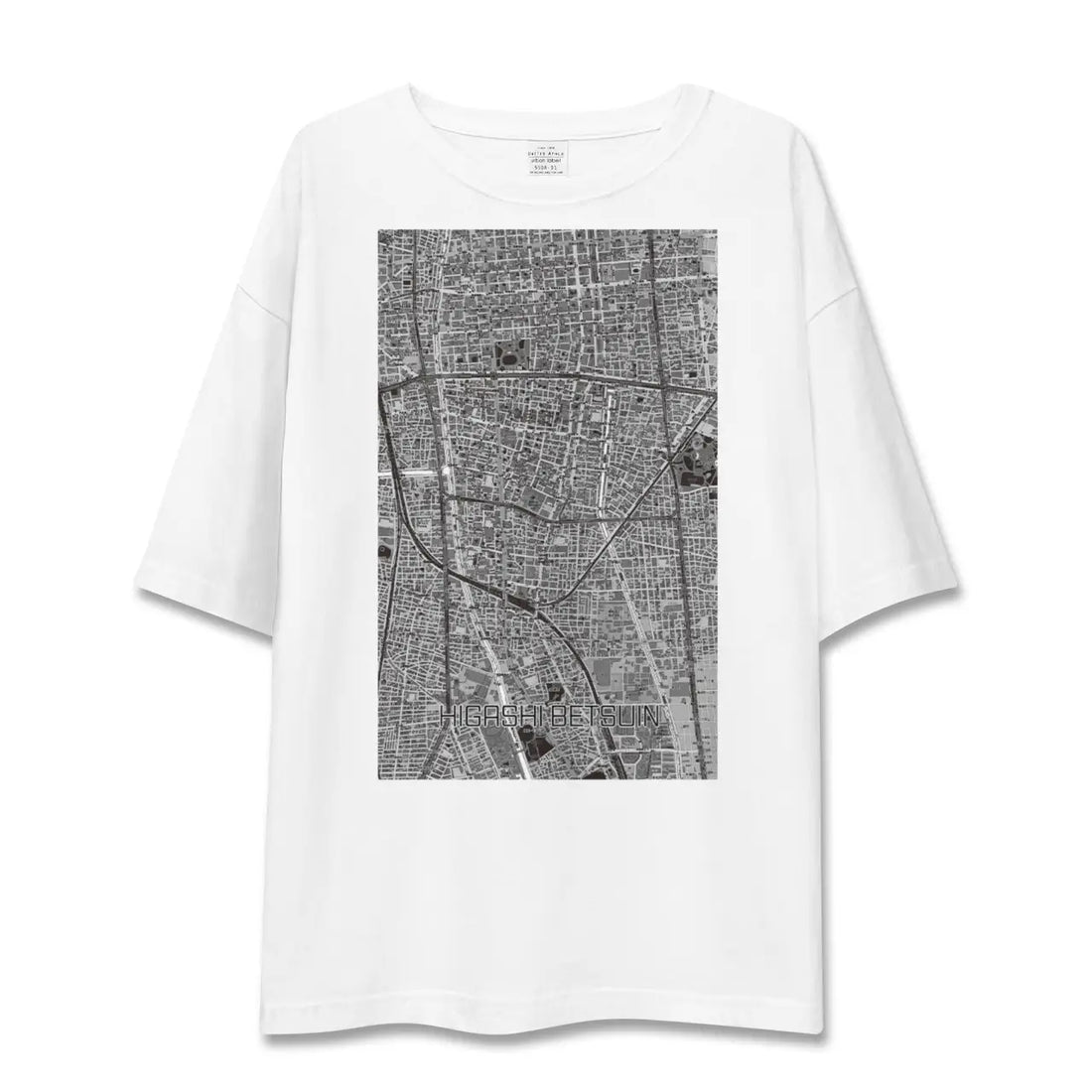 【東別院(愛知県)】地図柄ビッグシルエットTシャツ