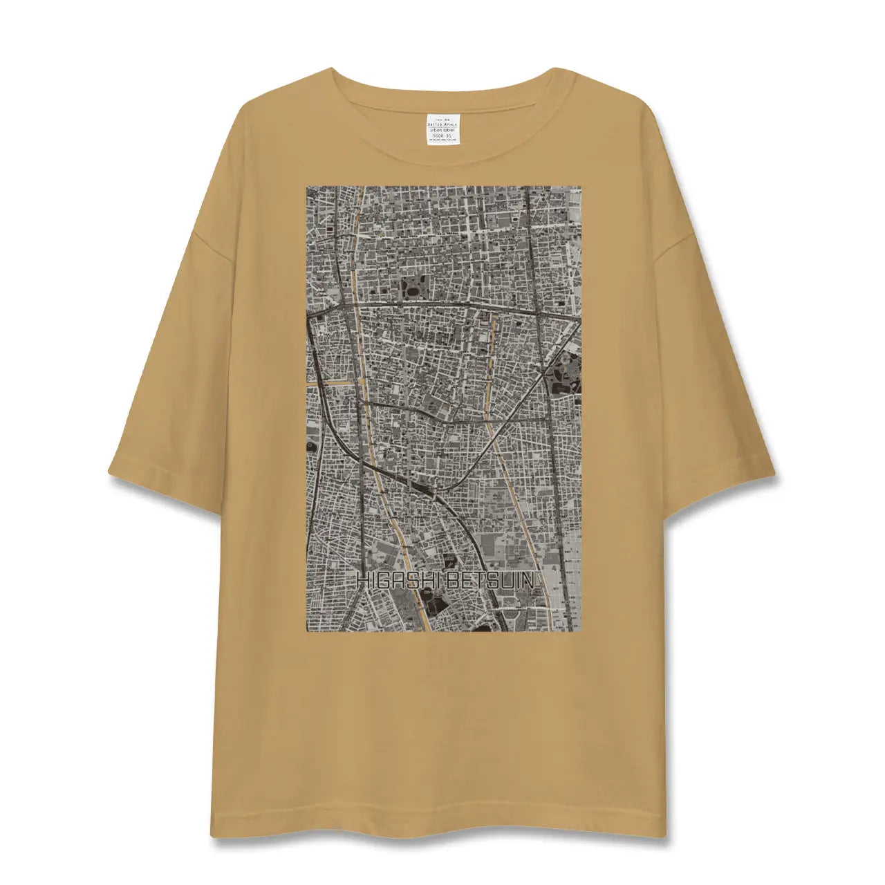 【東別院（愛知県）】地図柄ビッグシルエットTシャツ