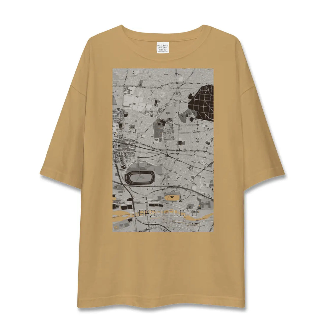 【東府中(東京都)】地図柄ビッグシルエットTシャツ