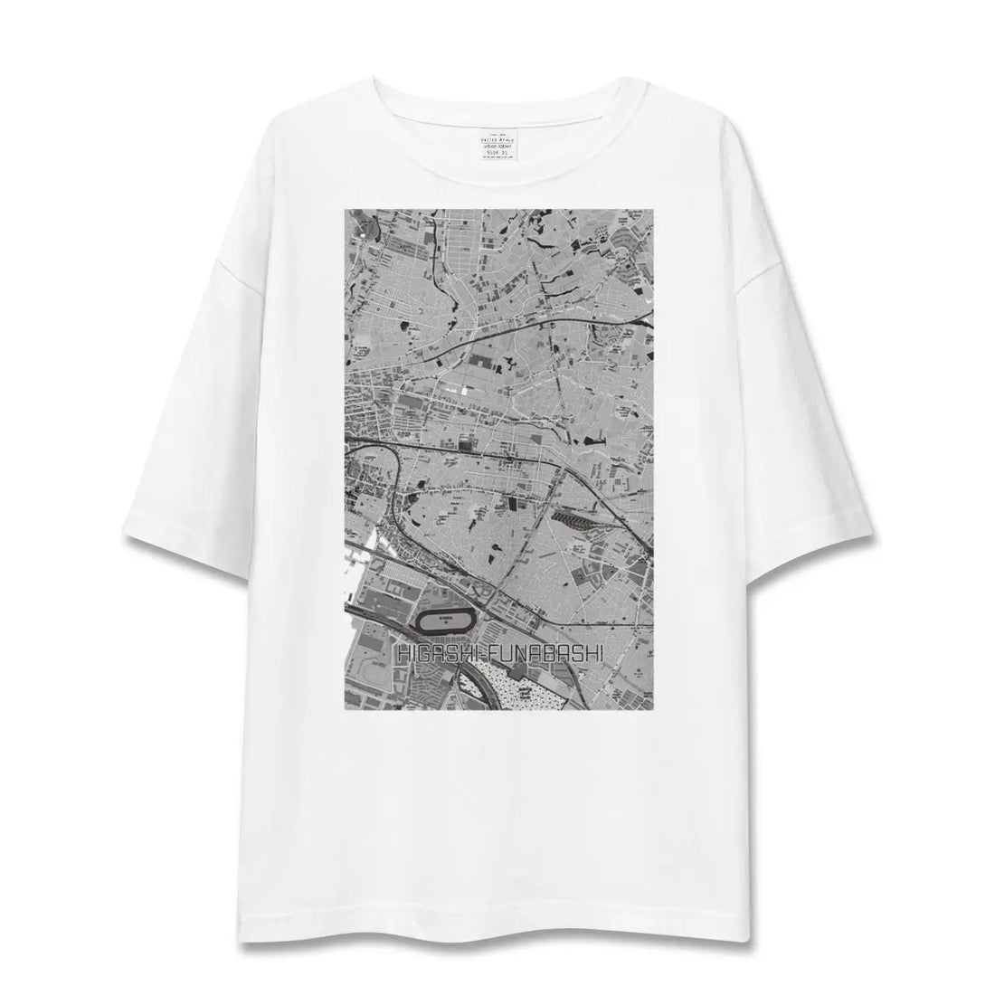 【東船橋（千葉県）】地図柄ビッグシルエットTシャツ