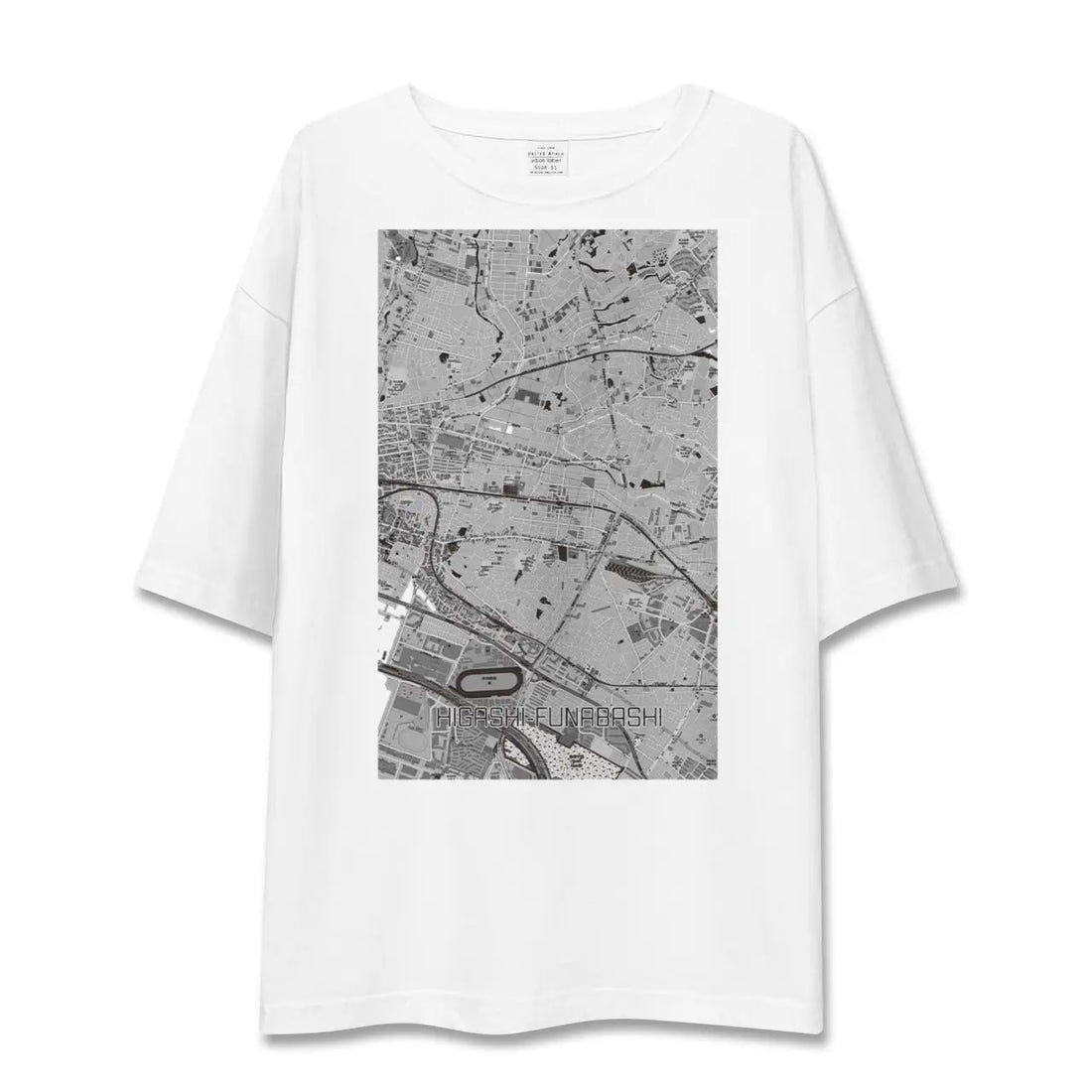 【東船橋(千葉県)】地図柄ビッグシルエットTシャツ